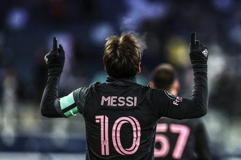 Ni el frío extremo pudo detener a Messi