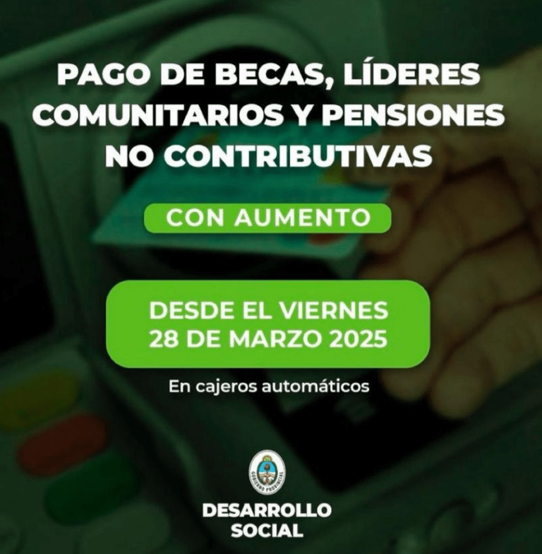 Se pagan becas, pensiones no contributivas y líderes comunitarios