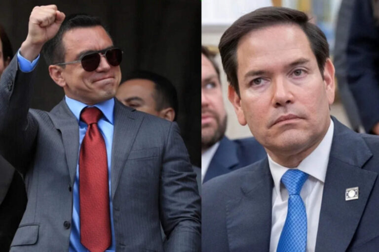 El secretario Marco Rubio felicitó a Ecuador por elecciones libres y pacíficas