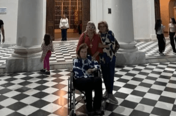 Lilita Carrió recorrió las siete iglesias en Corrientes: Acá se siente la Patria