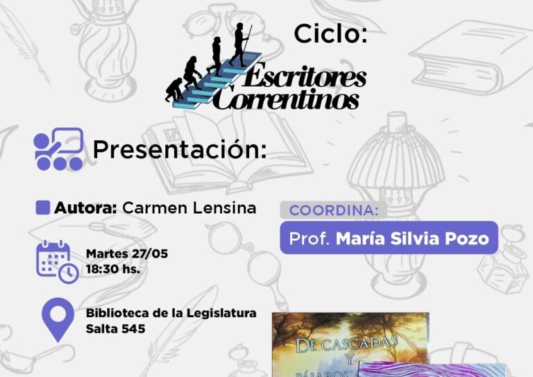 Ciclo Escritores Correntinos presenta: De cascadas y pájaros azules y La frontera del dolor