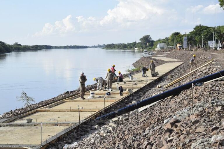 La remodelación de la costanera de Goya, cada vez más cerca de finalizar