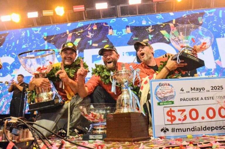 Mundial de Pesca del Surubí: así festejaron los campeones