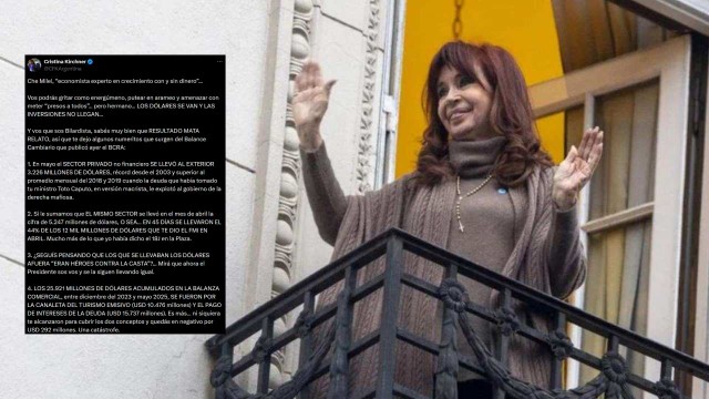 Cristina, contra Milei: «Ya sabemos que sos cruel, pero no podés ser boludo»
