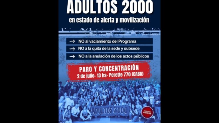 Jorge Macri ataca la educación de adultos, sus docentes van al paro y movilización