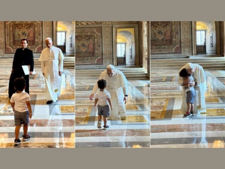 Un niño burló la seguridad del papa León XIV y lo sorprendió