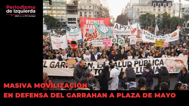 Garrahan. Masiva movilización a Plaza de Mayo