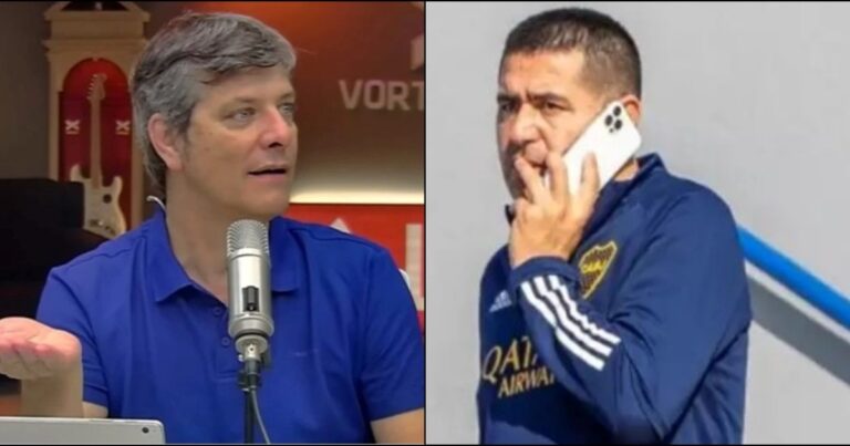 Pergolini lapidario con Riquelme tras la eliminación de Boca: «Es mentira que le importa el club, no le importa»
