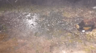 Tremenda caída de Granizo en Corrientes