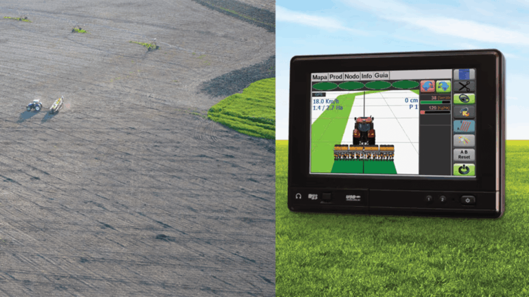 Un invento argentino permite manejar maquinaria del agro mediante satélites.