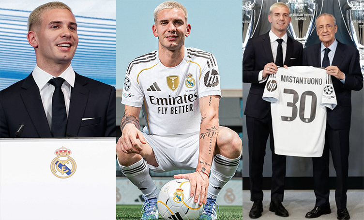 Franco Mastantuono fue presentado en el Real Madrid y enamoró a todos con su look y con su facha: «El más lindo y elegante»