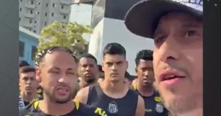 Neymar y un tenso cara a cara con la barra brava del Santos de Brasil en medio de la crisis: «Los tendríamos que cachetear»