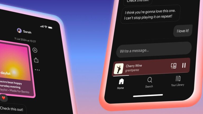 Spotify agregará funciones a su aplicación: ahora se podrá chatear y compartir música