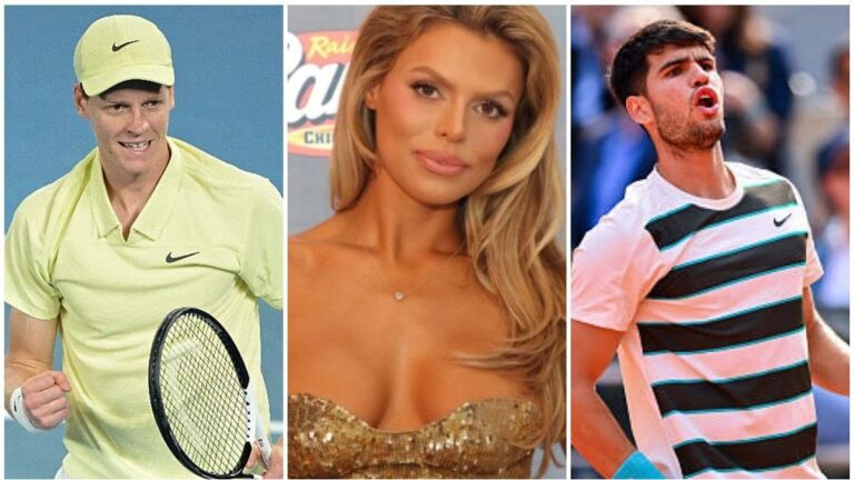 Challengers en la vida real: el rumor sobre un triangulo amoroso entre una modelo con Carlos Alcaraz y Jannik Sinner