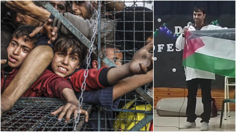 En el Día del Maestro: Macri persigue a un maestro por solidarizarse con las infancias palestinas