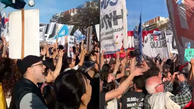 VIDEO | Así celebraron los militantes el rechazo de los vetos en el Congreso