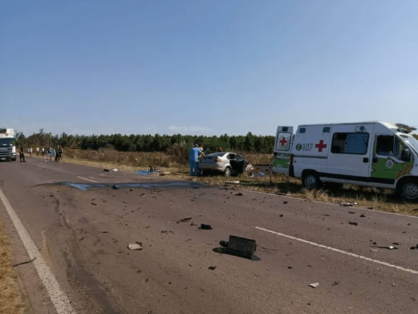 Tragedia vial en Corrientes: un hombre murió tras un choque frontal en la Ruta 12