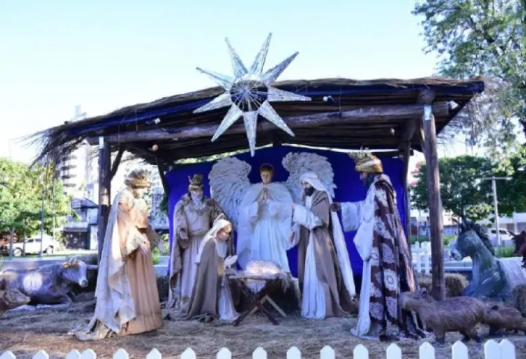 Presentan el pesebre autóctono en el anfiteatro José Hernández