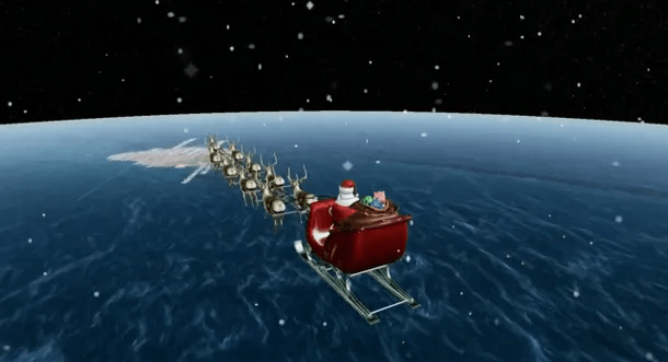 Seguí la ruta de Papá Noel en vivo.