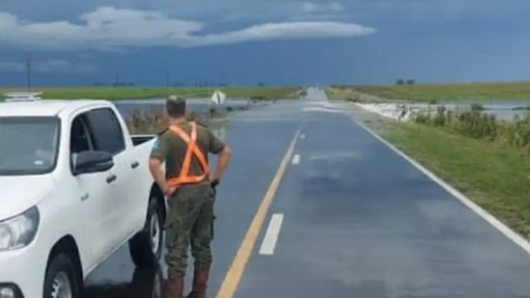 habilitaron el tránsito en la Ruta 123 tras el desborde del arroyo Sarandí
