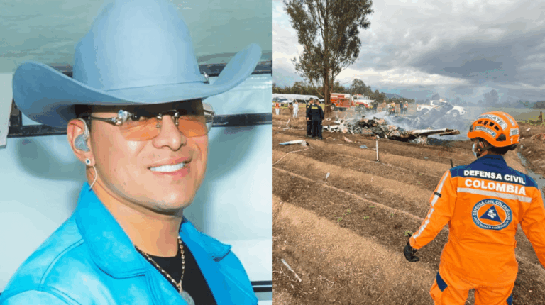 El cantante colombiano Yeison Jiménez murió en un accidente de avión.