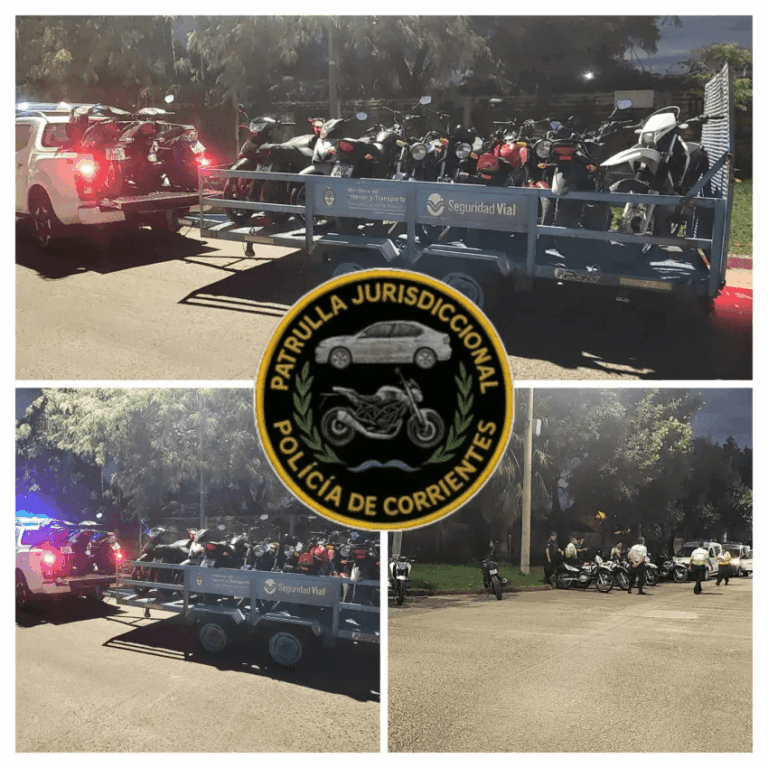 Secuestraron 28 motos por disturbios.