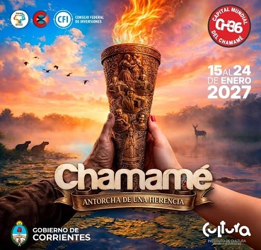 «Antorcha de una Herencia» el lema de la edición 2027 de la Fiesta del Chamamé