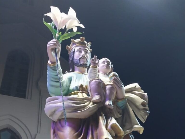 Así, la comunidad de Saladas dio inicio al día de su Patrono San José