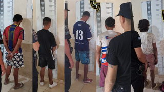 Policía de Corrientes realizando procedimiento preventivo en la ciudad