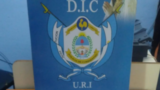 Vista aérea del Parque Mitre en Corrientes con trabajos de mejoras en veredas y senderos.