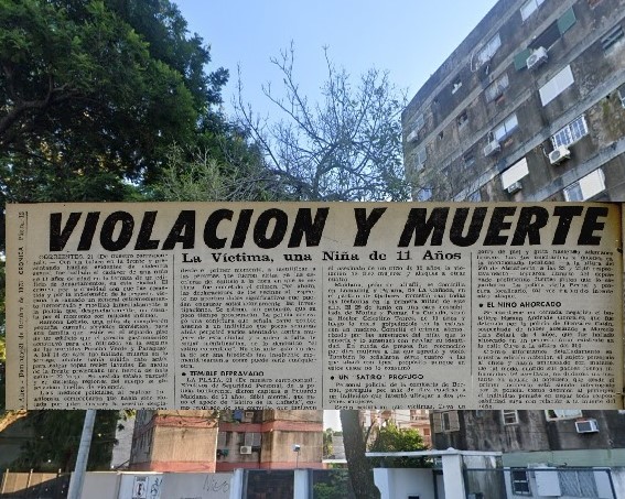 Recorte de diario antiguo haciendo referencia a noticias de Corrientes.