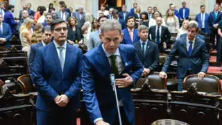 Diputado nacional Diógenes González durante una entrevista.