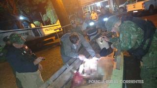 Operativo de seguridad en el río Uruguay, zona fronteriza entre Corrientes y Brasil