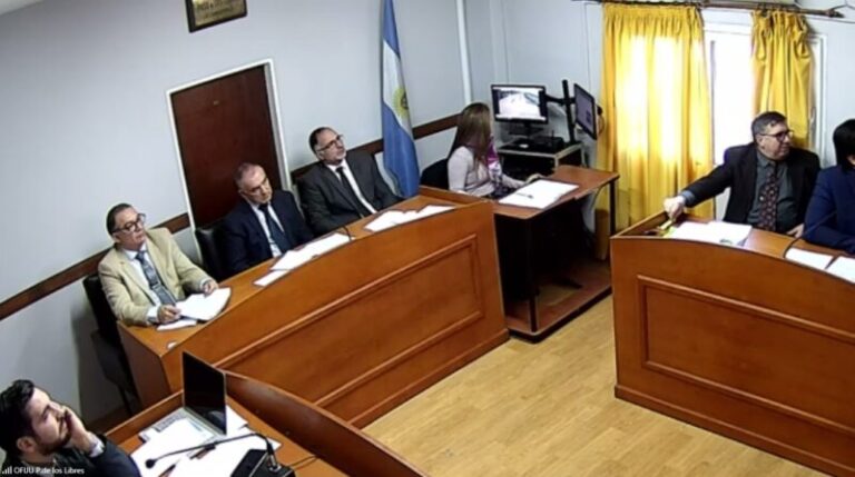 Tribunal de Paso de los Libres durante el juicio por el crimen de Jorge Alfredo Duarte