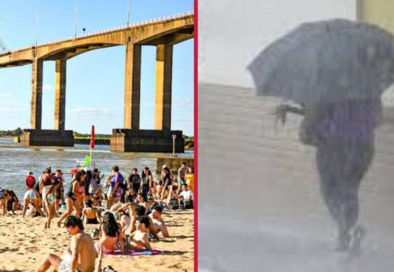 Mapa del pronóstico del tiempo mostrando el frente frío aproximándose a la provincia de Corrientes.