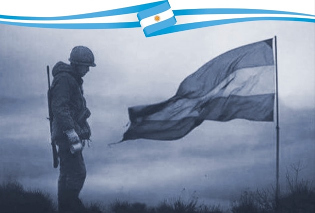 Vista del Cenotafio Malvinas en el Grupo de Artillería de Monte 12 de la ciudad de Mercedes, Corrientes.