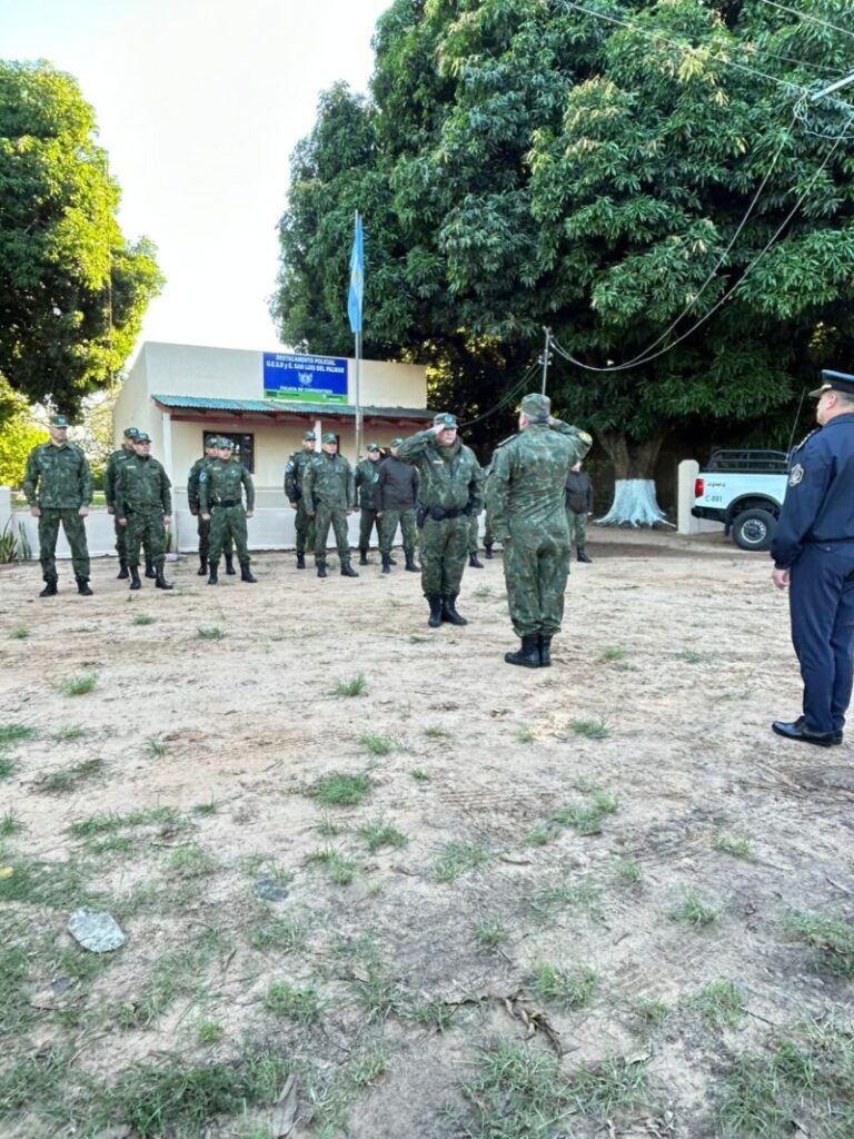Inauguración del destacamento de la Policía Rural en Ramada Paso, sobre la Ruta Nacional 12