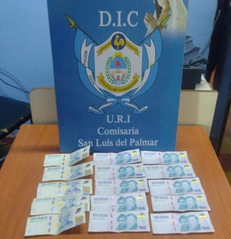 Ilustración de un procedimiento policial en San Luis del Palmar, Corrientes.