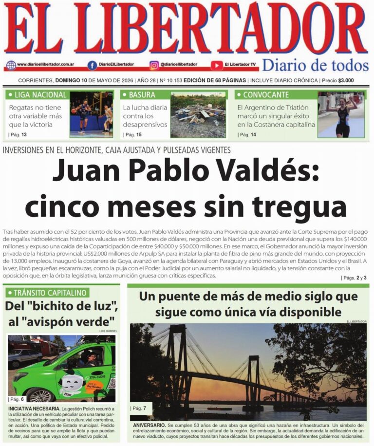 Edición digital del 10 de mayo de 2026 - La Gaceta Correntina
