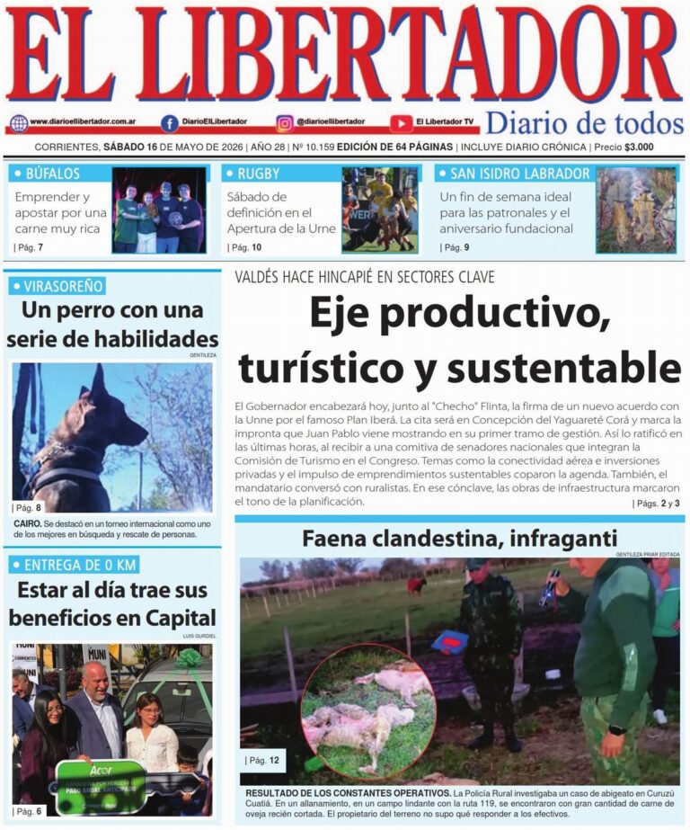 Portada del Diario Digital del 16 de mayo de 2026