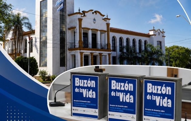 Buzón de la Vida instalado en la ciudad de Esquina, Corrientes