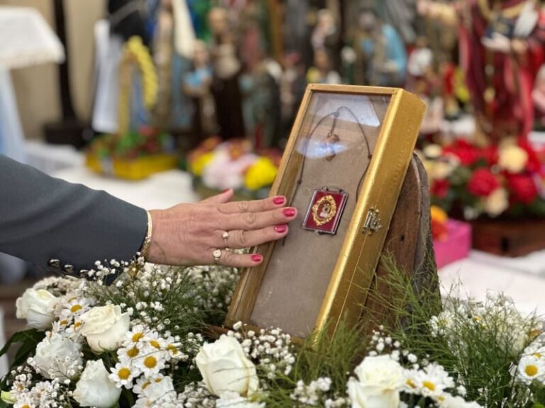 Vicegobernador Pedro Braillard Poccard durante los festejos patronales en Berón de Astrada