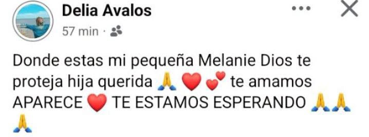 Fotografía de Melanie Aldaz, joven desaparecida en Corrientes