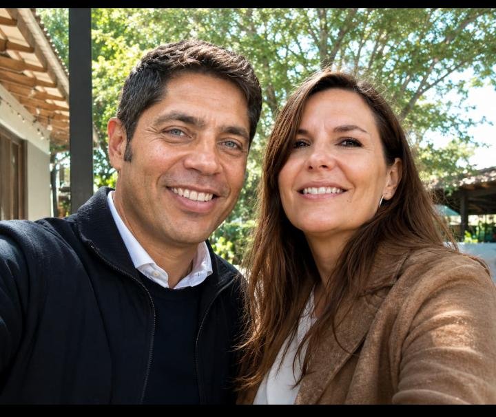 Axel Kicillof en Empedrado junto al intendente Fernando Echeverría