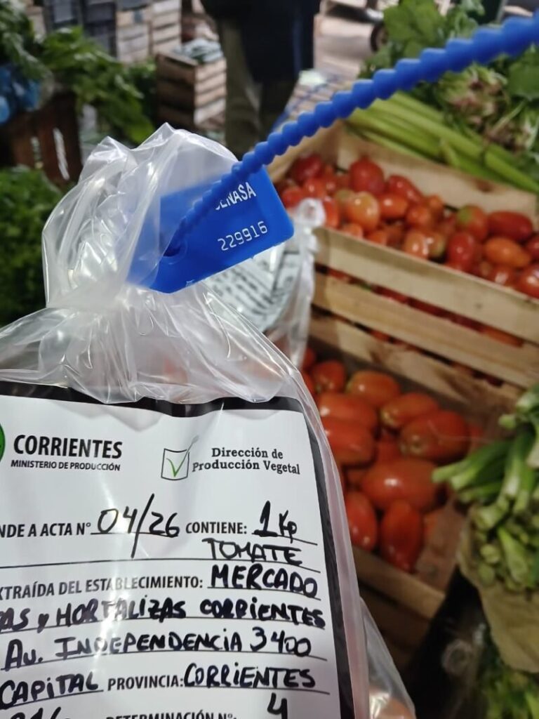 Operativo de fiscalización en el Mercado Central de Corrientes