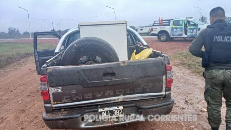 Freezer con carne clandestina secuestrado por la Policía Rural en Alvear