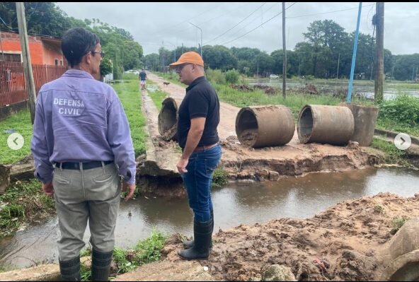 Mapa hídrico de Corrientes con zonas de riesgo de inundación