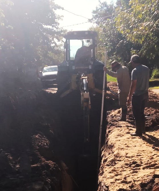 Obra cloacal en San Luis del Palmar