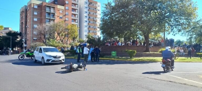 Costanera General San Martín de Corrientes durante festejos por la Selección Argentina
