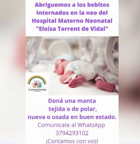 Mantas tejidas y de polar donadas para bebés internados en el hospital materno neonatal de Corrientes